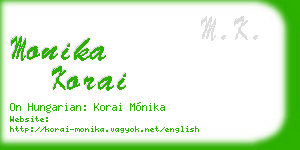 monika korai business card